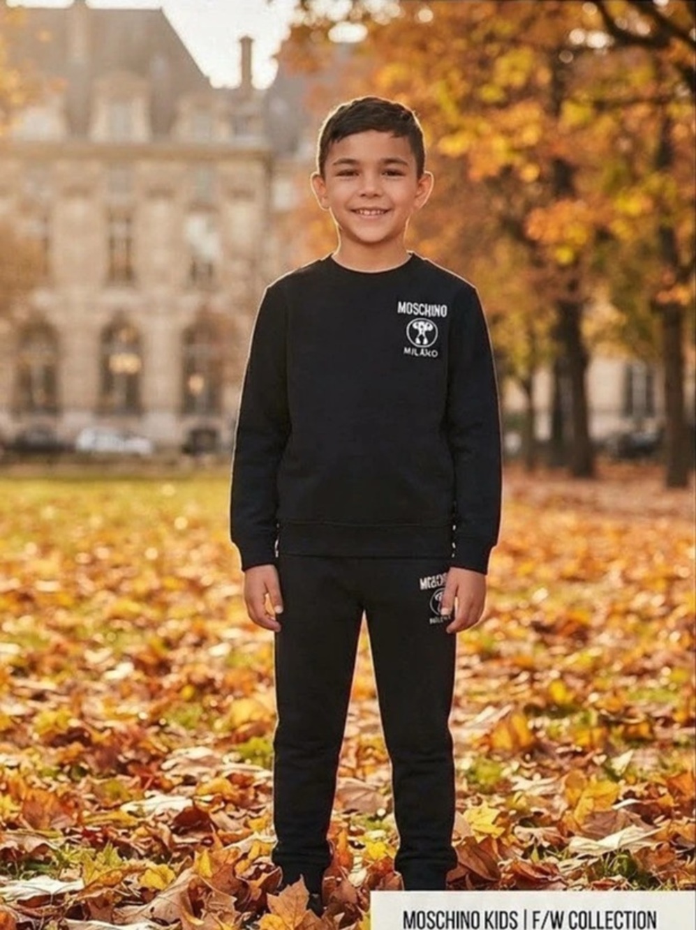 Moschino Kids Logo Print Sweatshirt Boys' Black Size 4-5